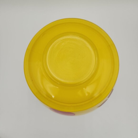 Bartlett Collins Yellow Handpainted Glass Cookie Jar MCM Handpainted VTG 9.5 in - Picture 9 of 16